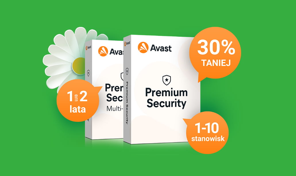 Wiosenna wyprzedaż Avast Premium Security. Kup teraz 30% taniej!